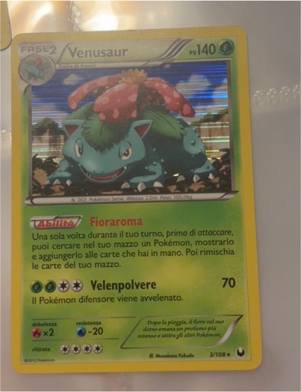 2012 Pokémon Dark Explorers #3 Venusaur — front