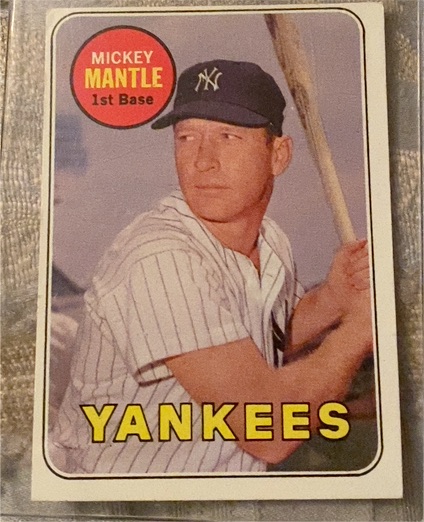 1969 Topps #500 Mickey Mantle — front