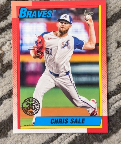 2025 Topps Series 2 1990 Topps Baseball 35th Anniversary #90B2-4 Chris Sale — front