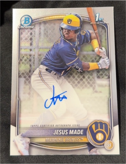 2025 Bowman Chrome Prospects #BCP-50 Jesus Made — front