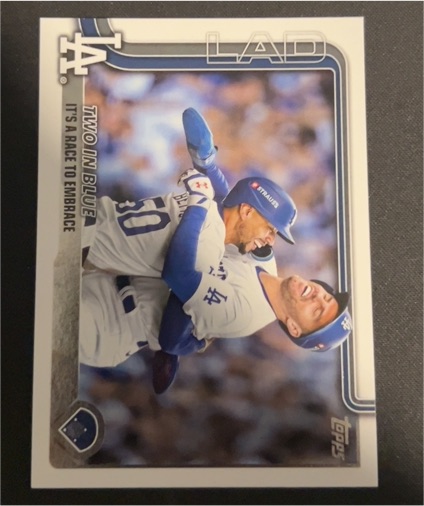 2025 Topps Series 2 #631 Two in Blue Mookie Betts Freddie Freeman — front