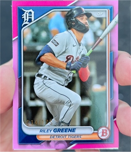 2024 Bowman #16 Riley Greene — front