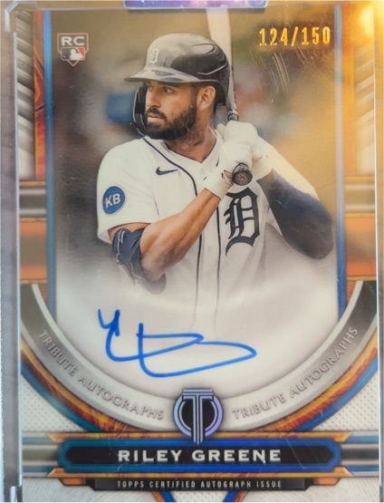 2023 Topps Tribute #TA-RG Riley Greene — front