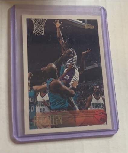 1996-97 Topps #217 Ray Allen Rookie Bucks — front