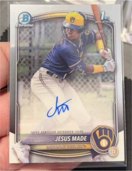 2025 Bowman Chrome #CPA-JM Jesus Made — front