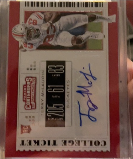 2019 Panini Contenders Draft Picks #206 Terry McLaurin — front