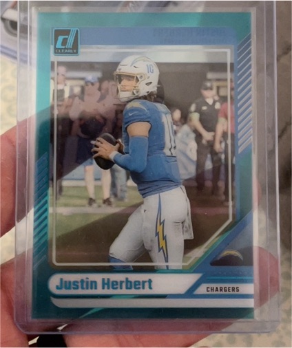 2024 Panini Clearly Donruss #30 Justin Herbert — front