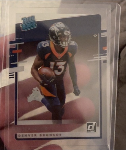 2020 Panini Chronicles Clearly Donruss Rated Rookie #RR-KH KJ Hamler — front