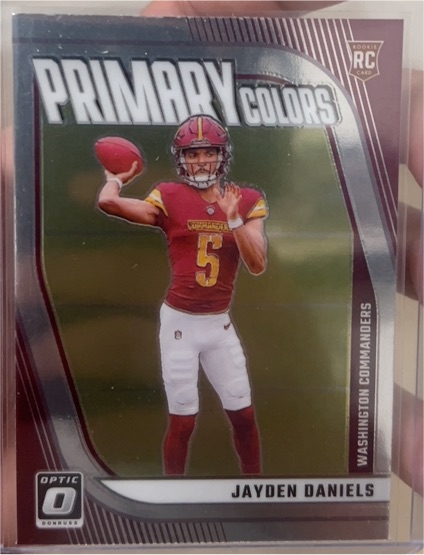 2024 Panini Donruss Optic #2 Jayden Daniels Primary Colors Rookie — front