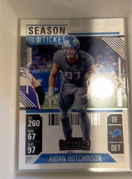 2024 Panini Contenders Season Ticket #97 Aidan Hutchinson — front