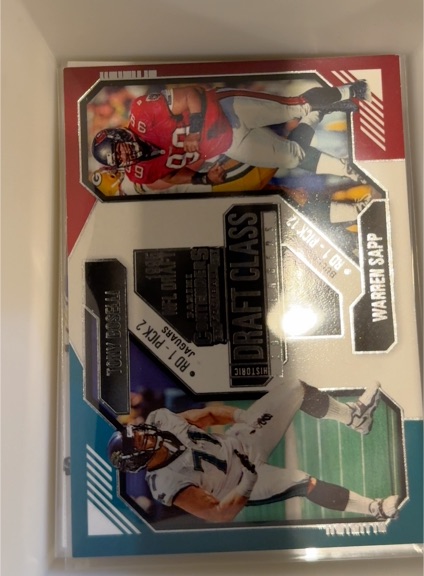 2024 Panini Contenders #15 Tony Boselli / Warren Sapp Draft Class — front