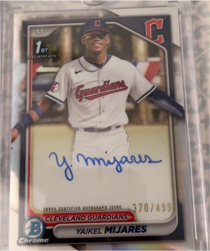 2024 Bowman Chrome #CPA-YMI Yaikel Mijares — front