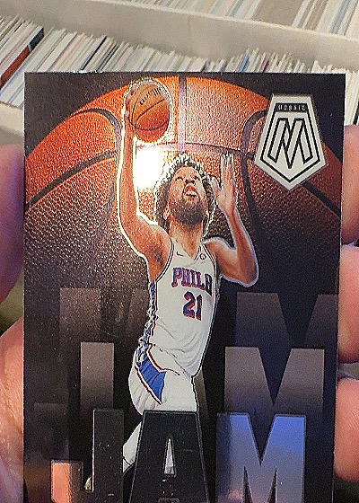 2023-24 Panini Mosaic Jam Masters #20 Joel Embiid — front