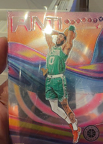 2023-24 Panini NBA Hoops Premium Stock Anti-Gravity #6 Jayson Tatum — front