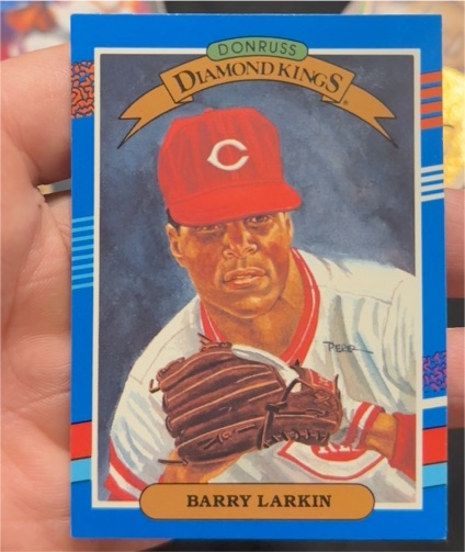 1991 Donruss Diamond Kings #5 Barry Larkin — front