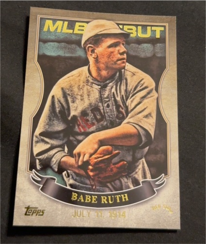 2016 Topps MLB Debut #MLBD-32 Babe Ruth — front