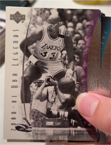 2000-01 Upper Deck NBA Legends #25 Kareem Abdul-Jabbar — front