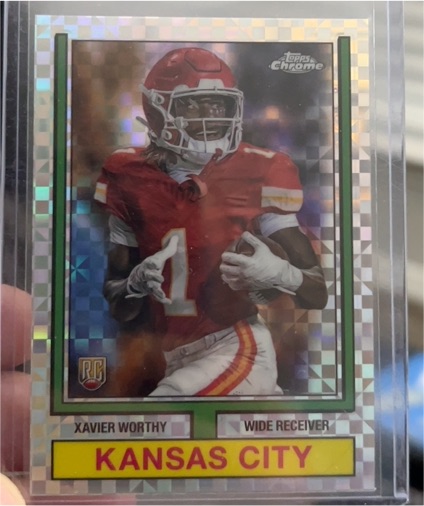 2024 Topps Chrome #74TF-8 Xavier Worthy — front