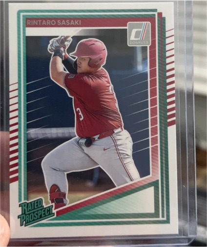 2025 Donruss #127 Rintaro Sasaki Rated Prospect — front