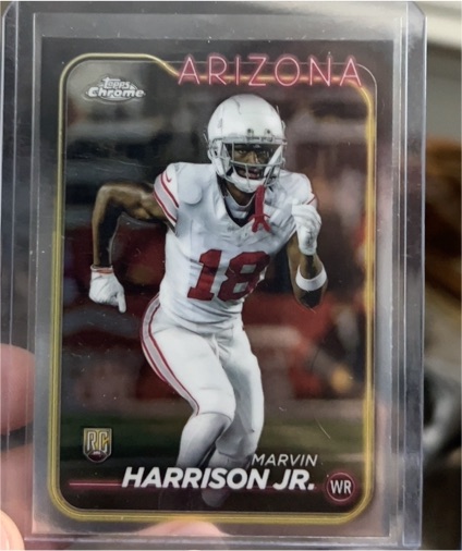 2024 Topps Chrome #204 Marvin Harrison Jr. — front