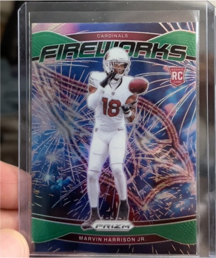 2024 Panini Prizm Fireworks #20 Marvin Harrison Jr. — front