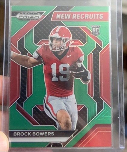 2024 Panini Prizm Draft Picks New Recruits Green #NR-BBS Brock Bowers — front