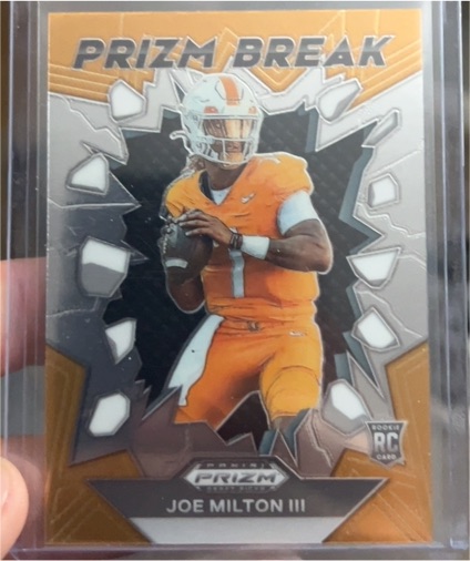 2023 Panini Prizm Break #PB-1 Joe Milton III — front