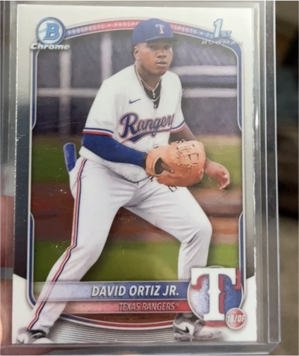 2025 Bowman Chrome #BCP-29 David Ortiz Jr. — front