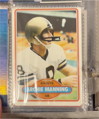 1980 Topps #93 Archie Manning — front