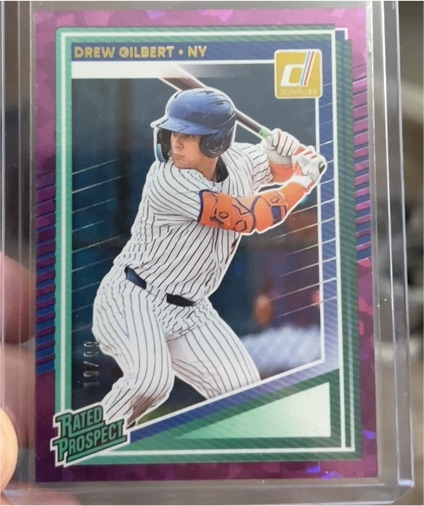 2025 Donruss #157 Drew Gilbert Rated Prospect — front