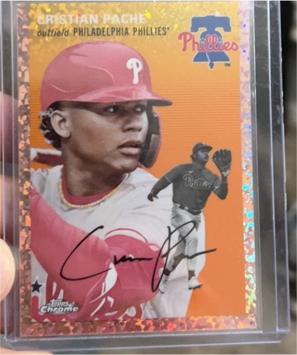 2023 Topps Chrome Platinum Anniversary #385 Cristian Pache — front