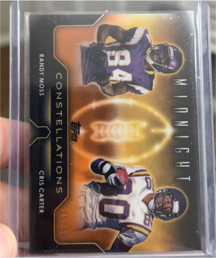 2024 Topps Midnight Constellations #C-1 Randy Moss / Cris Carter — front
