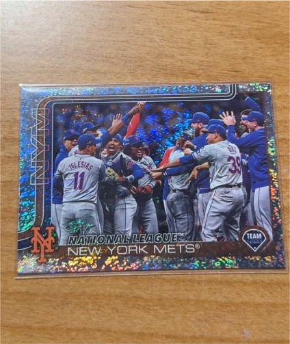 2025 Topps Series 2 #553 New York Mets Team Card — front