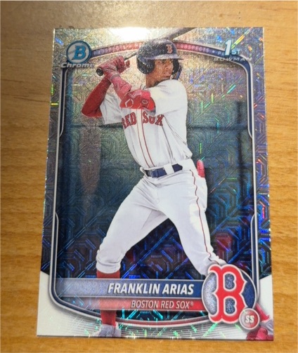 2025 Bowman Chrome #BCP-67 Franklin Arias — front