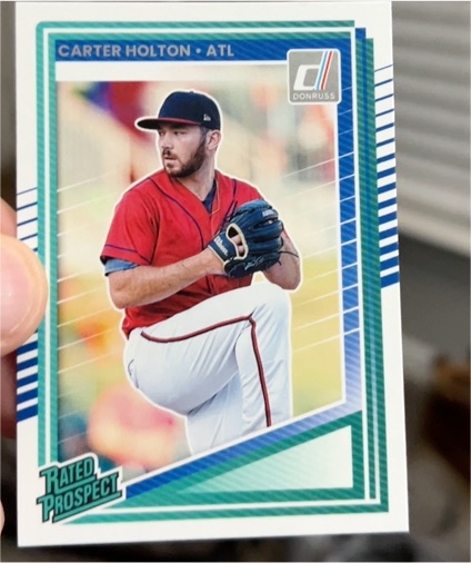 2025 Donruss Baseball Rated Prospect #182 Carter Holton — front