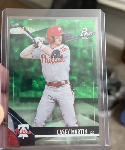 2021 Bowman Platinum #TOP-4 Casey Martin — front