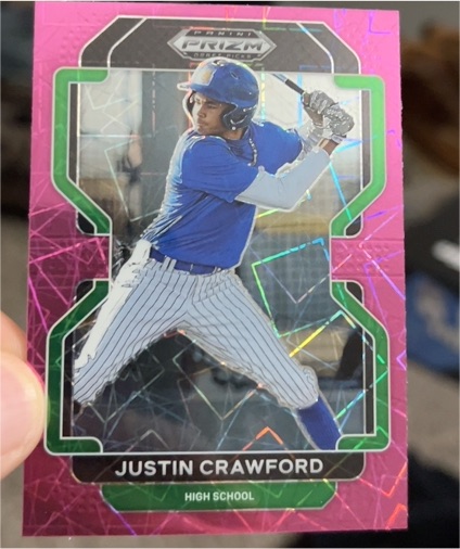 2022 Panini Prizm Draft Picks #PDP17 Justin Crawford — front