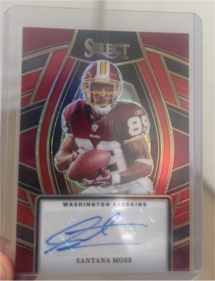 2023 Panini Select Signatures #SELS-SMO Santana Moss — front