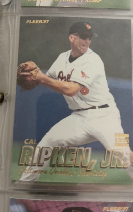 1997 Fleer #13 Cal Ripken Jr. — front
