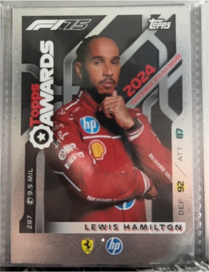 2024 Topps Turbo Attax #287 Lewis Hamilton — front