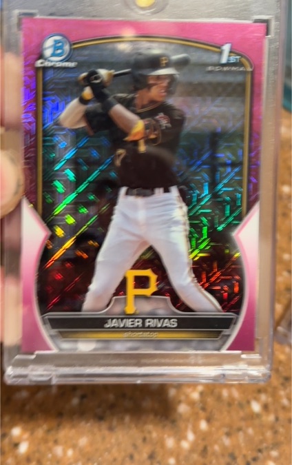 2023 Bowman Chrome #BCP-159 Javier Rivas — front