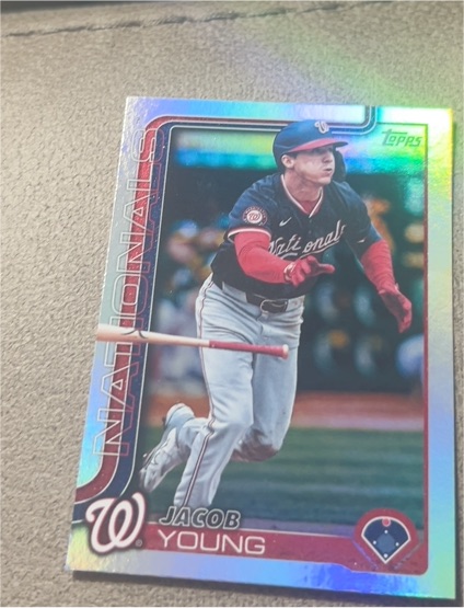 2025 Topps Jacob Young Washington Nationals — front