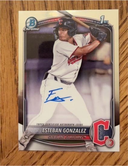 2025 Bowman Chrome #CPA-EGO Esteban Gonzalez — front