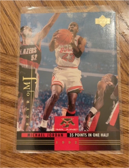 1992 Upper Deck Michael Jordan #MJ4 Mr. June 35 Points In One Half — front