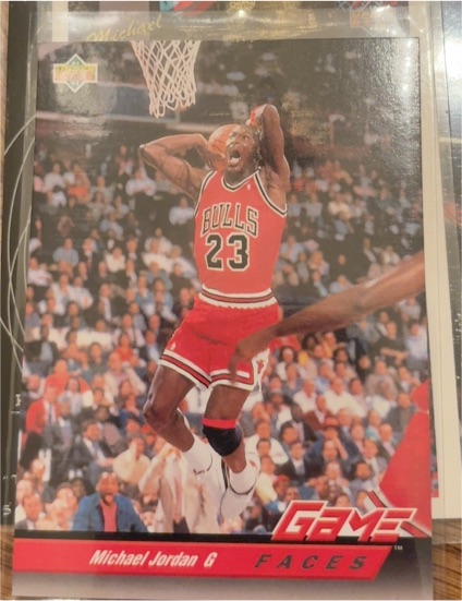 1992-93 Upper Deck #488 Michael Jordan Game Faces — front