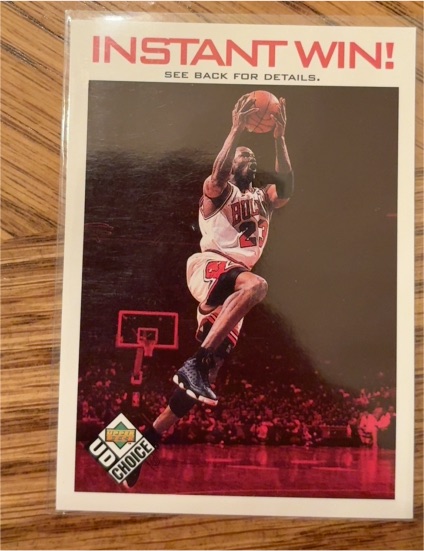 1998-99 Upper Deck UD Choice #IW3 Michael Jordan Instant Win — front