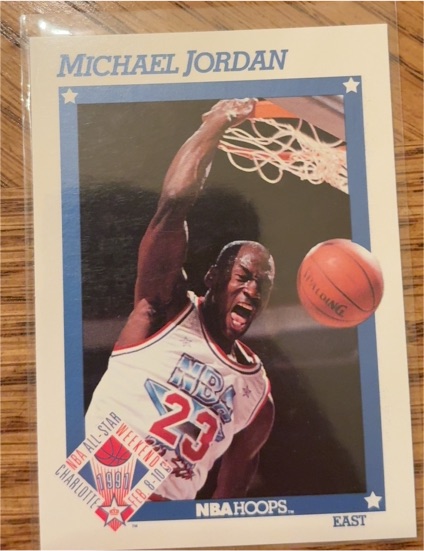 1991-92 NBA Hoops #253 Michael Jordan — front