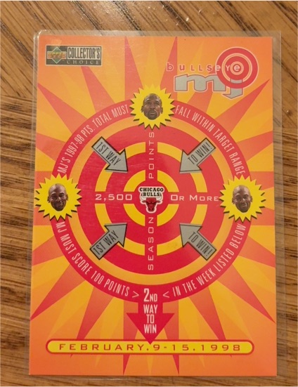 1997-98 Upper Deck Collector's Choice MJ Bullseye #B29 Michael Jordan — front