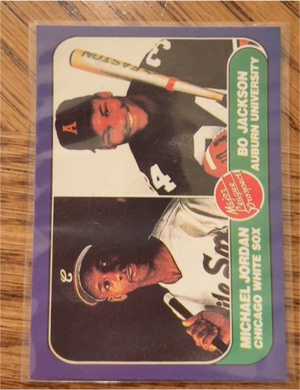 1986 Fleer #653 Bo Jackson / Michael Jordan — front