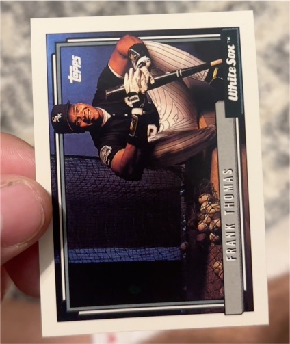 1992 Topps #555 Frank Thomas — front